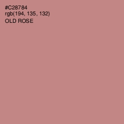 #C28784 - Old Rose Color Image
